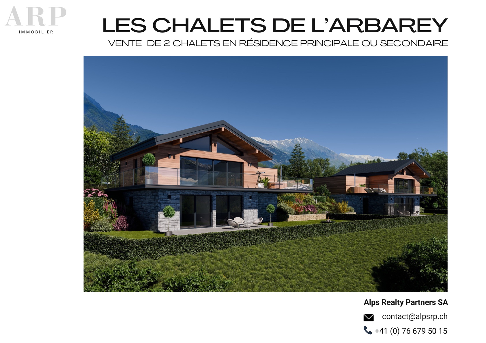 Extérieur des Chalets de L'Arbarey